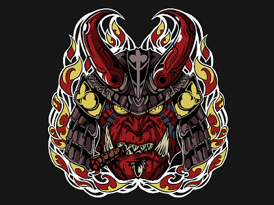 Hellboy Character Design cartoon character design game asset illustration t shirt design t shirt illustration