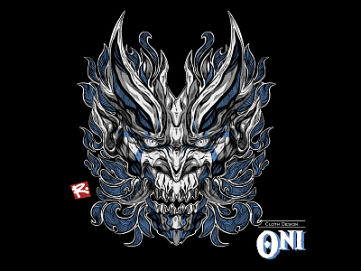 Oni Design Character for Cloth cartoon character cloth design game asset illustration t shirt design t shirt illustration