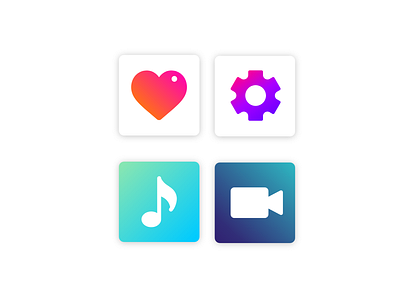 App Icon Design daily ui dailyui gradient icon design icon set iconography ui vector