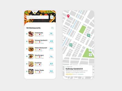 Location Tracker app design dailyui food app tracker app ui webdesign