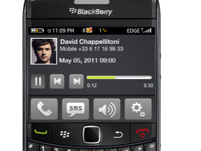BlackBerry Visual Voicemail blackberry ui voicemail