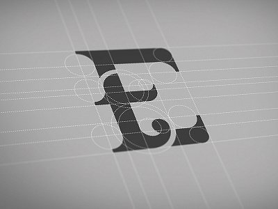 ET Monogram construction geometry lettering letters monogram type typography