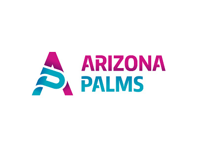 Arizona Palms brand branding design graphic identity letters logo logotype monogram