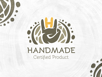 Handmade Logo brand branding design hand handmade identity logo logotype sign typography vector wood