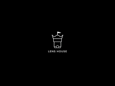 Lens House logo 2d logodaily logodesign logogram minimal logo