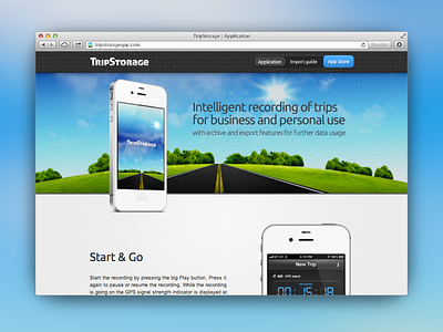 TripStorage's website app ios storage trip tripstorage web