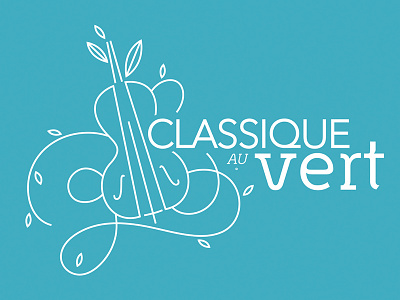 Logo Classique au Vert#2 classical music festival logo music paris summer