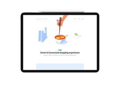 Cover photo for Food delivery case study illustration minimal uidesign web design