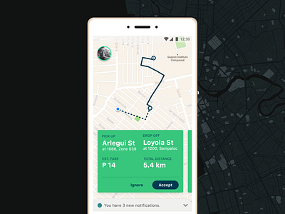 Designing a food delivery app for motorbike drivers 