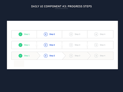 Daily UI Component #3: Progress Steps