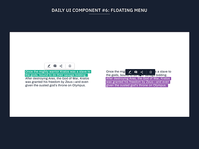 Daily UI Component #6: Floating Menu component library components design design system design systems editable flat minimal text box typography ui ui components uidesign ux web web design