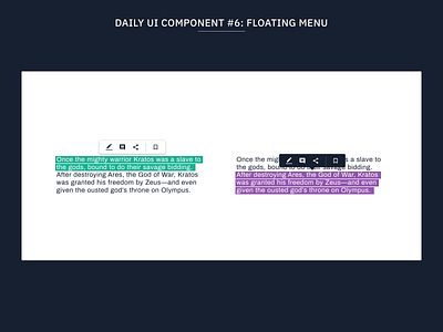 Daily UI Component #6: Floating Menu