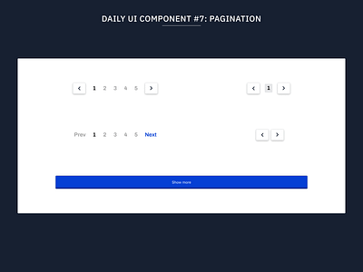 Daily UI Component #7: Pagination component library components design system design systems flat minimal pagination typography ui uidesign ux web web design