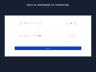 Daily UI Component #7: Pagination