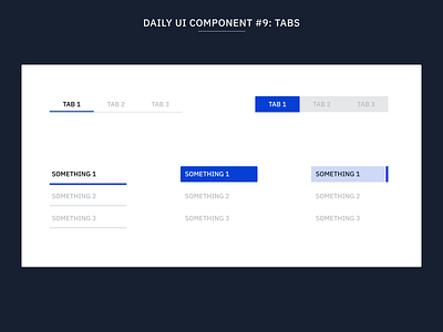 Daily UI Component #9: Tabs