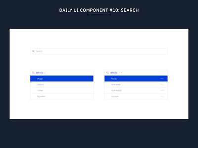 Daily UI Component #10: Search