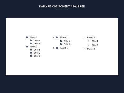 Daily UI Component #16: Tree component component library components design system design systems enterprise ux folders tree web