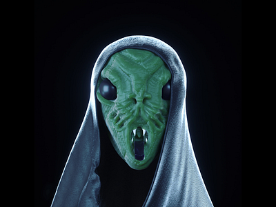 NLO green character 3d character cinema4d design green nlo octane zbrush