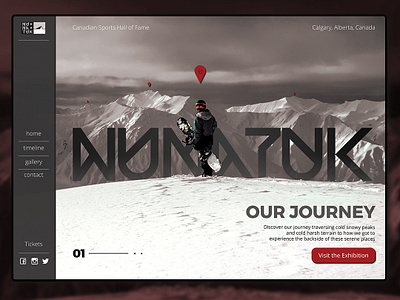Nunatuk Landing Page backcountry branding burton design designer jones landing page logo logotype ski snowboard typography ui uidesign ux web website