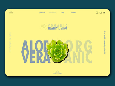Beauty & Skin Care Product Landing Page - Aleo Yellow beauty branding design designer health landing page lifestyle logo logotype organic skincare typography ui website