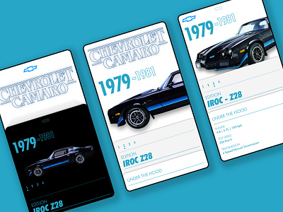 Famous Car Finder - Screeeens branding camaro chevrolet design mobile mobile app design mobile design mobile ui stranger things typography ui uidesign ux web website