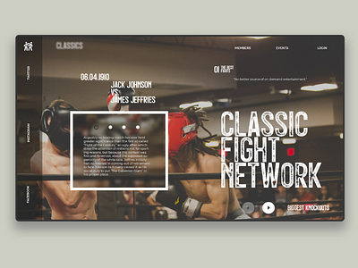 Classic fight network - Concept