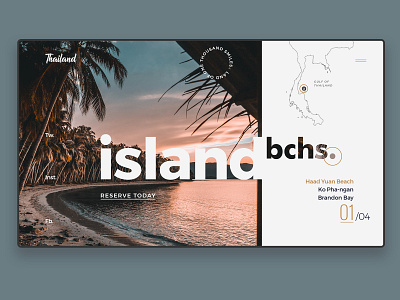 Island Dribbble branding concept design landing page logotype portfolio typography ui uidesign usemuzli ux web website