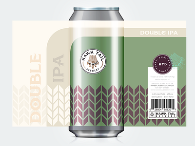 DOUBLE IPA Craft Beer Lable