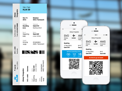 Boarding Pass Concept airport app boarding pass flight ticket travel ux