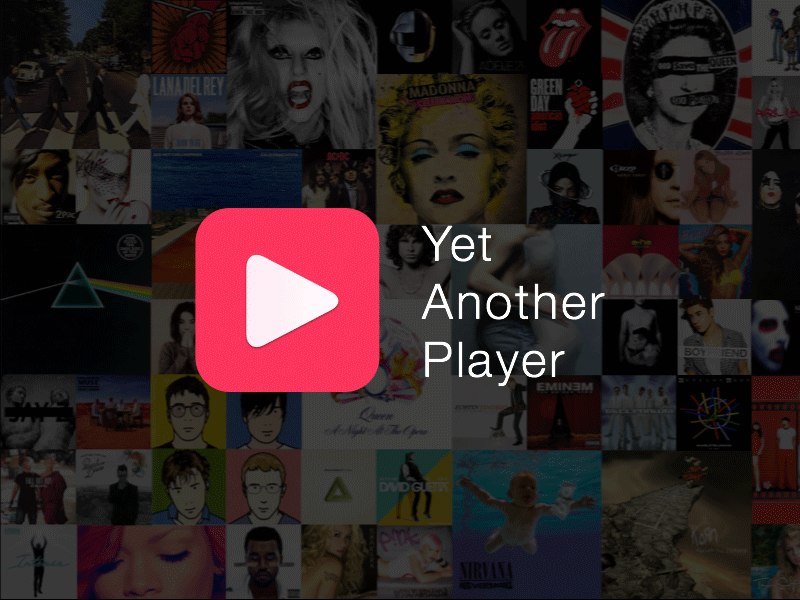 Yet Another Player album animation app material design music play player playlist songs transition ui ux
