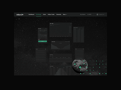 Adara.io adara crypto exchange ui ux web