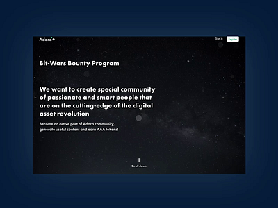 Bounty Program bounty landing page promo ui ux