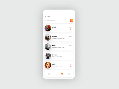 Chat animation | Inspired by free UI kit animation app jitter mobile