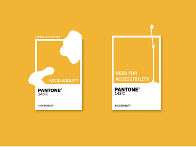 PANTONE 143C accessible design flat illustration flatdesign illustration illustration art illustrator instagram instagram post instagram template minimal mock up pantone ui uiux web yellow