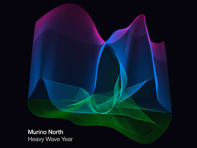 Murino North 'Heavy Wave Year' album artwork album art graphic design illustration vector