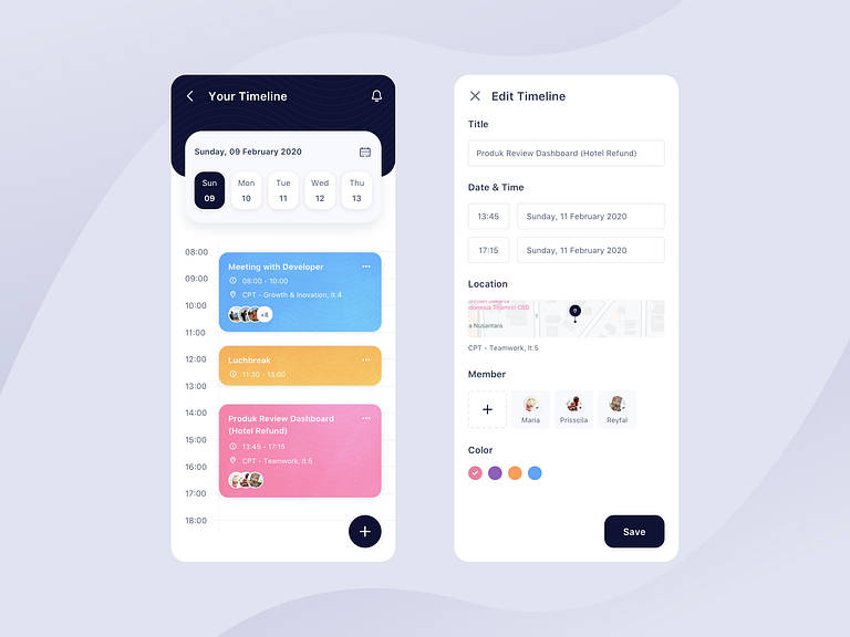 Event Mobile App by Diana Amelia Safitri on Dribbble