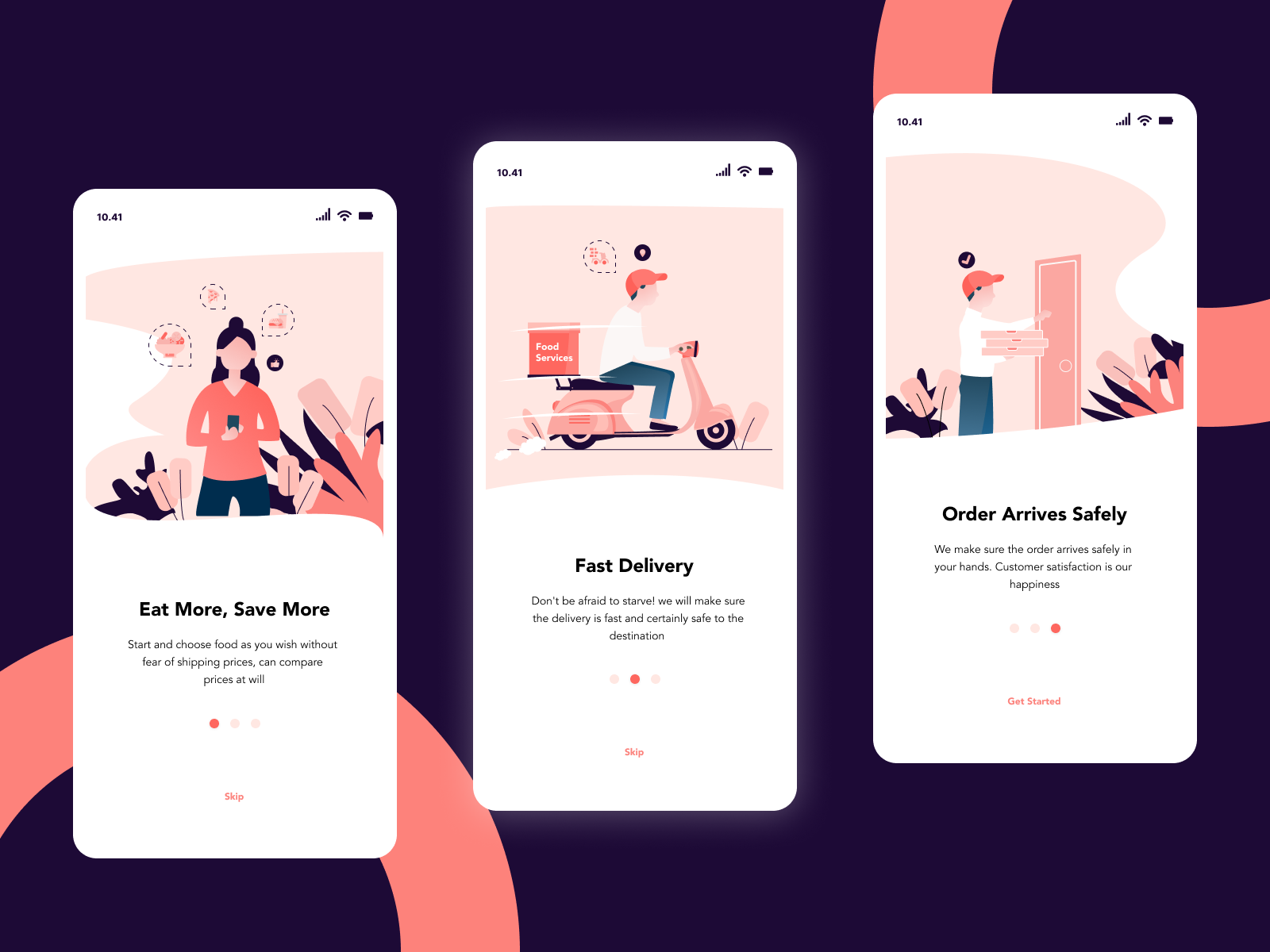 Onboarding Food Services by Diana Amelia Safitri on Dribbble