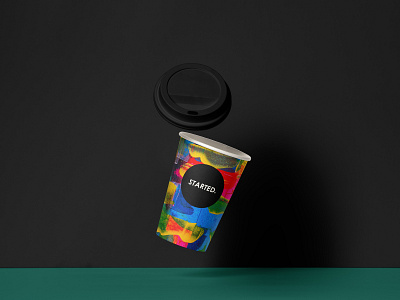 Paper Hot Cup branding design mockup papercup