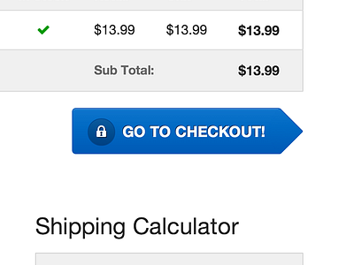 Go To Checkout blue button cart checkout ecommerce icon lock pay secure ui ux web