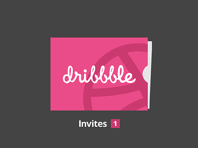 Dribbble Invite dribbble envelope flat invitation invite invites