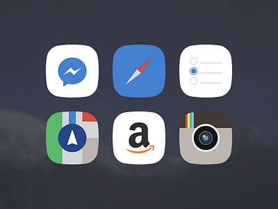 minimal.iOS.8 Preview amazon app flat icons instagram ios ios8 jailbreak minimal theme ui winterboard