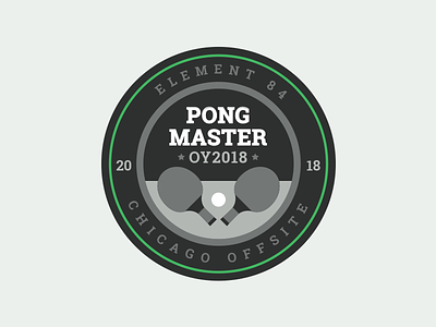 Ping Pong Master Merit Badge badge ball chicago icon illustration merit badge ping pong pong sports table tennis vector