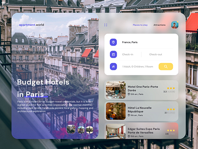 Apartment World - Booking Website 2020 adventure animation app booking design flat graphic design hostel hotel journey logo minimal screen travel trip typography ui ux website