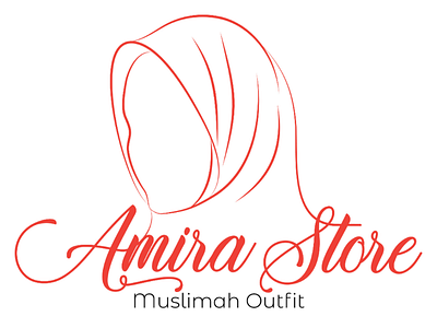 Amira Store branding identity illustrator logo design