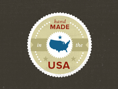 Made In The Usa emblem handmade made made in the usa