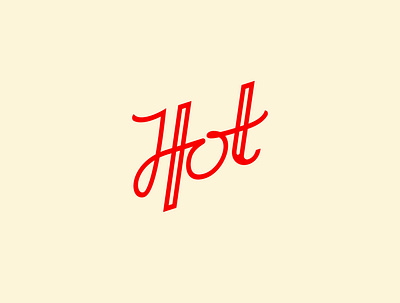 Hot Logotype design lettering lettering logo logo logodesign typography vector