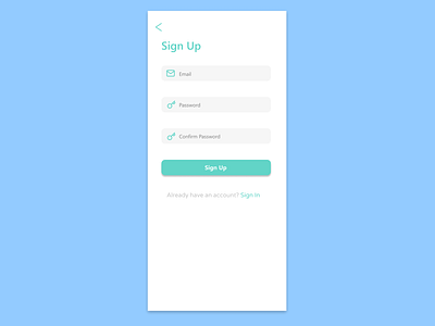 Daily UI #001 Sign Up Screen