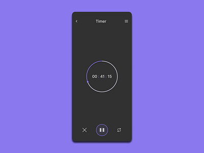 Daily UI #014 Countdown Timer challenge countdown countdowntimer daily 100 challenge daily ui dailyui dark app dark theme dark ui figma inspiration minimal mobile ui timer timer app ui ui challenge ux uxdesign