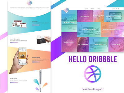 My Portfolio gradient hello dribbble ui ux web webdesign webdesigner wireframe