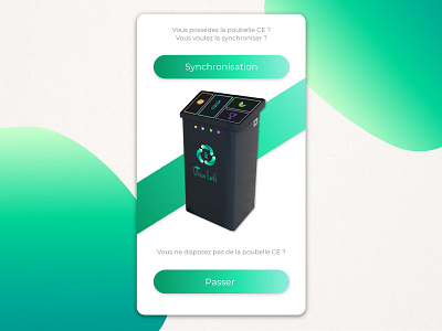 Citizen Earth Trash Synchronisation Part 1 app design ecology gradident green app mobile app ui ux ux design wireframe